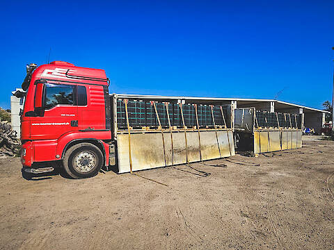 Bündelkohle-Auslieferung im Hängerzug (2-Kunden-Option)